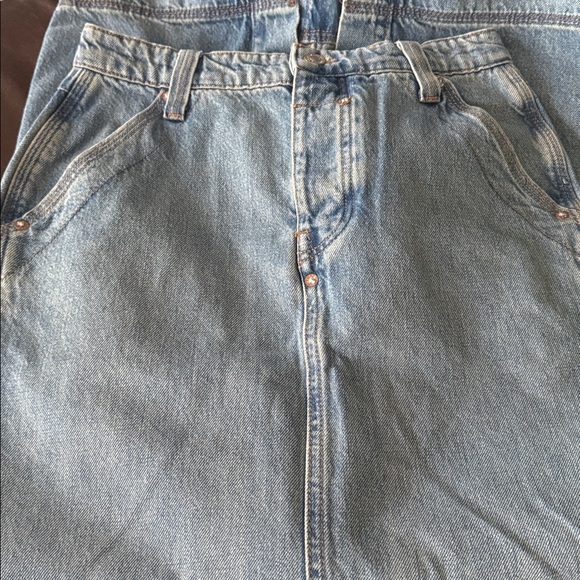 We The Free Francisco Denim Maxi Skirt Size 27 - Picture 10 of 11